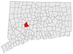 Location in Connecticut