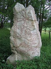 The Lingsberg Runestone, Sweden, known as U 240 U 240, Lingsberg.JPG