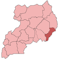 Mapa archidiecezji Tororo