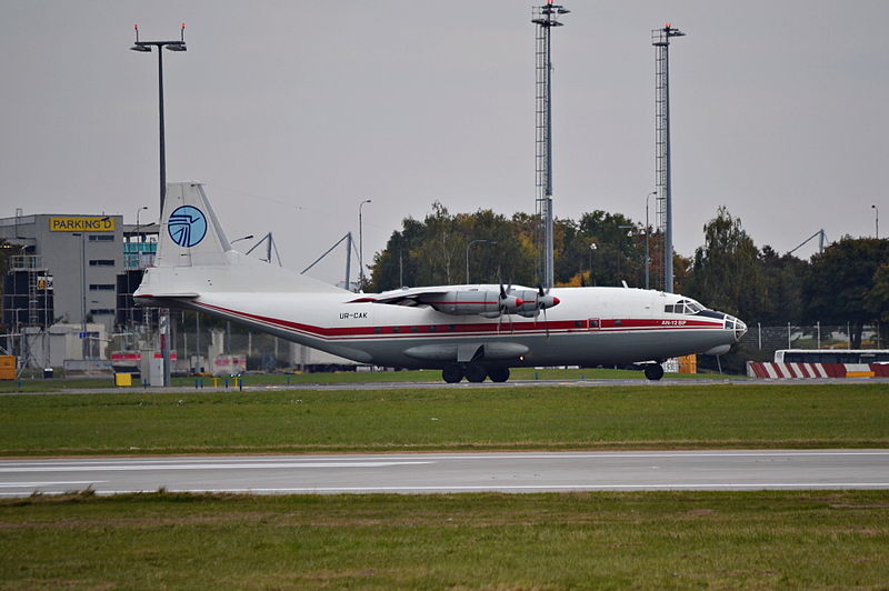 File:Ukraine Air Alliance Antonov An-12 at PRG.JPG