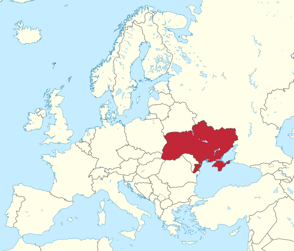 ukraine europe carte File Ukraine In Europe Rivers Mini Map Svg Wikipedia ukraine europe carte