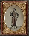 Photograph believed to be Private Alonzo F. Thompson, Company C, 14th Regiment, New York State Militia[21]
