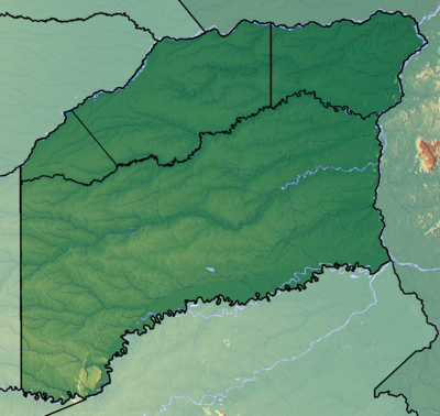 Location map Colombia Vichada Department