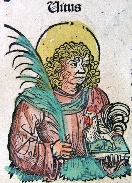 Saint Vitus, from the Nuremberg Chronicle, 1493
