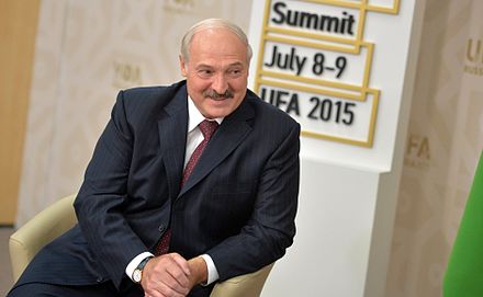 Lukashenko during the 7th BRICS summit in Ufa in 2015
