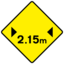 W113 Максимальная ширина транспортного средства - Предупреждающий знак Ирландия.png