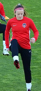 Lavelle with the Washington Spirit in 2019 Washington Spirit vs Bordeaux 2019-03-23 3.jpg