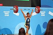 Deutsch: Gewichtheben bei den Olympischen Jugendspielen 2018; Tag 2, 10. Oktober 2018; Jungen 62 kg English: Weightlifting at the 2018 Summer Youth Olympics at 8 October 2018 – Boys' 62 kg