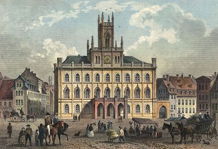 Weimar 1850 Rathaus