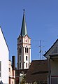 Weißenhorn (Landkreis Neu-Ulm), Turm der Stadtpfarrkirche Mariä Himmelfahrt