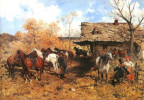 Postój ułanów (1877)
