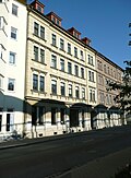 Apartment building in closed development