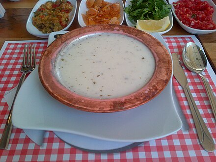 Yayla çorbası, also known as yogurt soup.