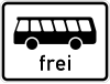 Zusatzzeichen 1024-14 - Kraftomnibusse frei, StVO 1992.svg