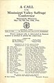 "A Call to the Mississippi Valley Suffrage Conference" in Minneapolis, May 7-10 in 1916.jpg