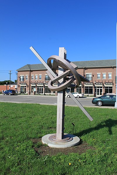 File:"Gateway" sculpture, Michigan Avenue, at South Military, Dearborn, Michigan - panoramio.jpg