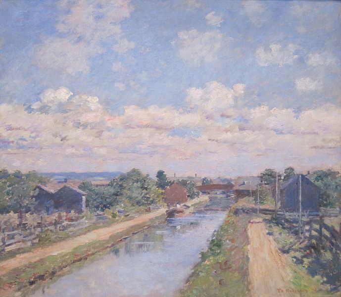 File:'Port Ben, Delaware and Hudson Canal' by Theodore Robinson, 1893.JPG