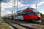 An ÖBB 4024 EMU train at Mödling, Austria.