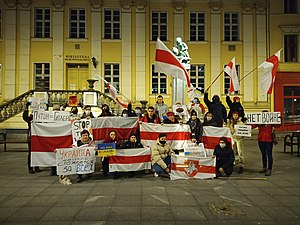 Biểu tình phản đối ở Bydgoszcz, Ba Lan.