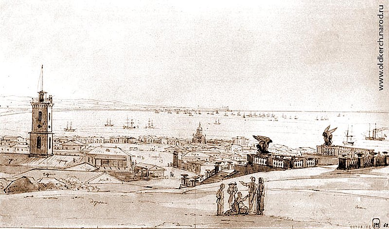 File:Н.Г.Чернецов. Керчь, смотря на восток. 1836 г.jpg