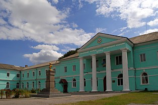 Pototsky Klein Paleis (XVIII eeuw), nu een van de gebouwen van de veterinaire technische school