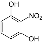 Structural formula of 2-nitroresorcinol