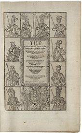The 1587 edition of Holinshed's Chronicles 1587 printing of Holinshed's Chronicles.jpg