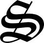 Black, Gothic "S" hat logo from 1976–1979