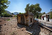 Fethiye ruined cemetery.Photograph taken in Fethiye in 2019 by John Lubbock.