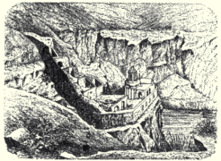 Χαρακτικό του 1860 με το μοναστήρι των Παρθένων Χριψιμιάνων.