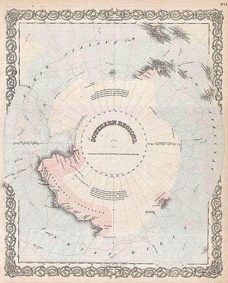 1872 Colton Map of Antarctica or the South Pole - Geographicus - SouthPole-colton-1872.jpg
