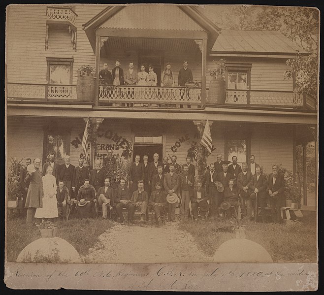 File:1889 reunion of 60th North Carolina Infantry Regiment) - Brown, 7 & 9 Patton Avenue, Asheville, N.C LCCN2017660605.jpg