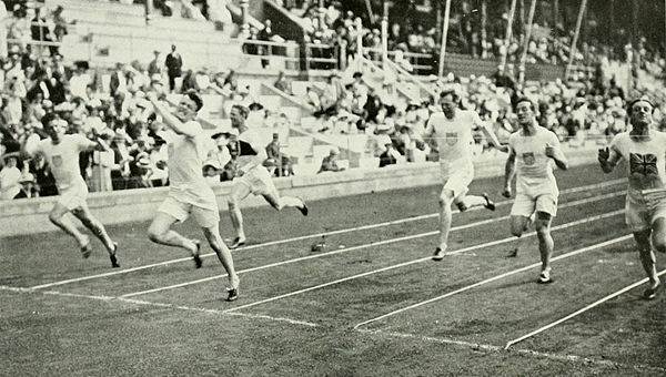 The finish of the final.