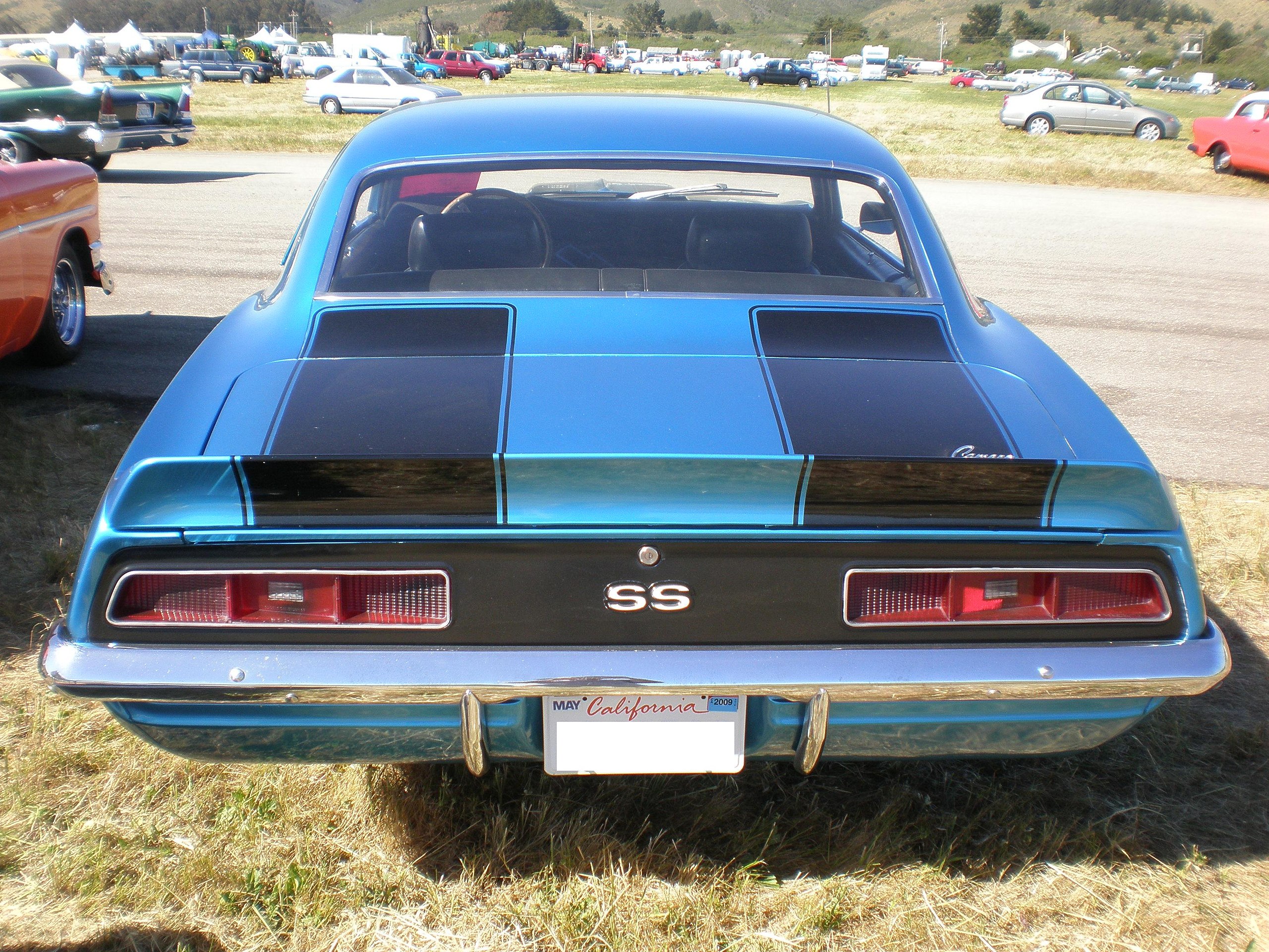 69 camaro ss blue