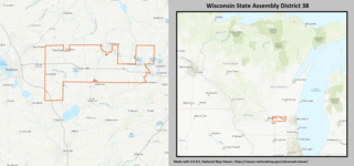 <span class="mw-page-title-main">Wisconsin's 38th Assembly district</span> American legislative district in south-central Wisconsin