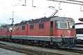 Re 6/6 11602 (Prototyp) mit Wappen der Gemeinde Morges