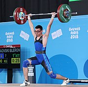2018-10-11 Clean & Jerk (Weightlifting Boys' 77kg) at 2018 Summer Youth Olympics by Sandro Halank-013.jpg