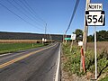 File:2021-10-19 15 52 54 View north along Pennsylvania State Route 554 (Sulphur Springs Road) at Pennsylvania State Route 44 (Elimsport Road) in Washington Township, Lycoming County, Pennsylvania.jpg