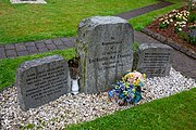 The Garden of Rememberance in Lockerbie, Scotland. It is a cemetery memorial for the victims of Pan Am Flight 103 on December 21, 1988.