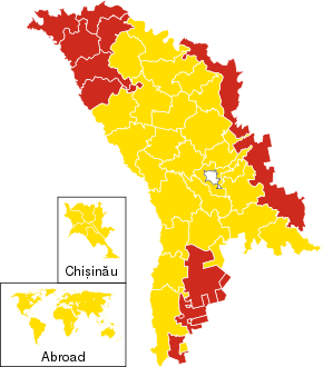 2021 Moldova pemilu parlemen peta.svg