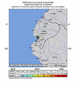 Aardbeving Guayas 2023
