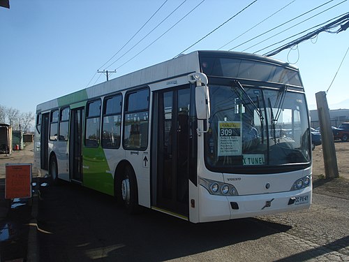 Bus nuevo del servicio 309 mientras era operado por BGS.