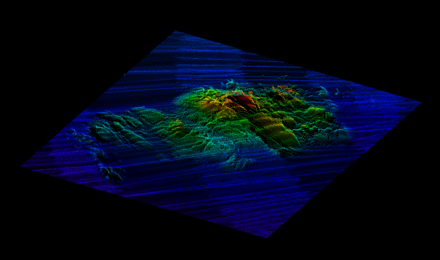 3D multi-beam sonar image of Billy's Reef