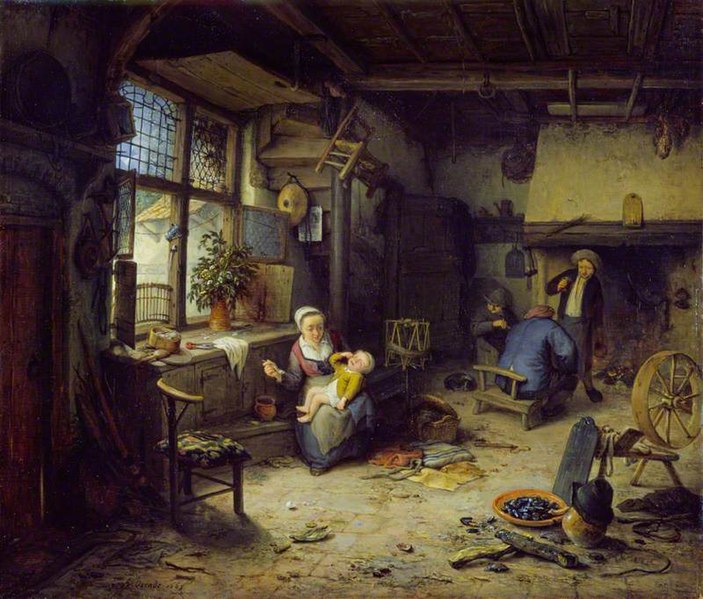 File:Adriaen van Ostade - Interior with Peasants WLC WLC P169.jpg