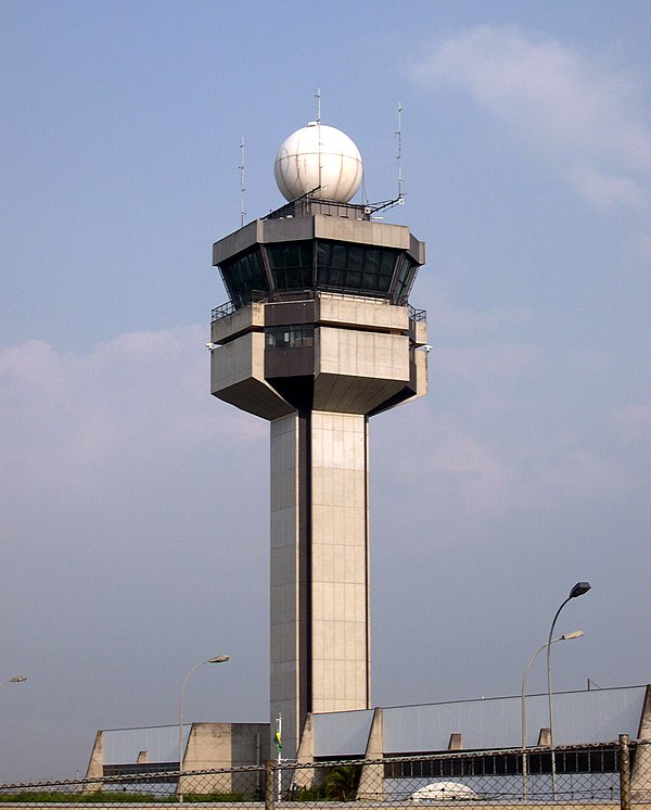 São Paulo–Guarulhos International Airport's control tower.