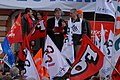 English: Airbus employees and trade unionists demonstrating on the Capitole de Toulouse against the "Power 8" shake-up project (6 March 2007). Français : Employés d'Airbus, sous-traitants et syndicalistes manifestant sur la place du Capitole de Toulouse contre le plan de réorganisation « Power 8 » (6 mars 2007).