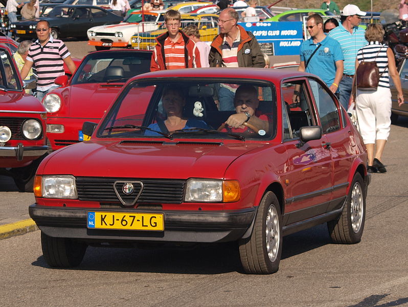 File:Alfa Romeo Alfasud SC 1.3 dutch licence registration KJ-67-LG.JPG