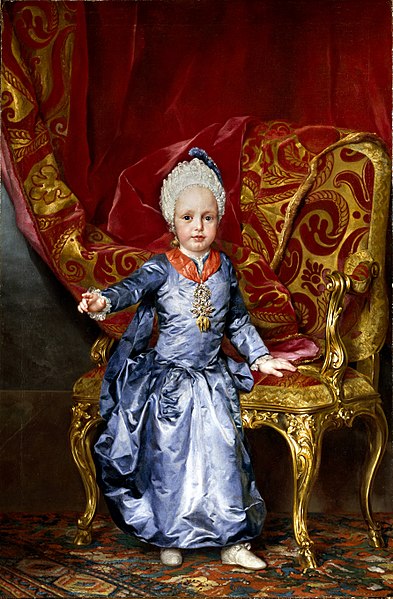 1770 painting by Anton Raphael Mengs depicting Archduke Francis at the age of 2