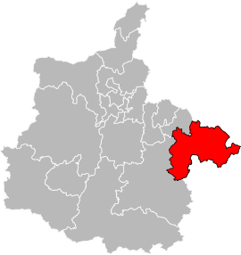 Situation of the canton of Carignan in the department of Ardennes