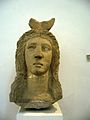 Варовикова глава на Изида от храма на Афродита в град Соли